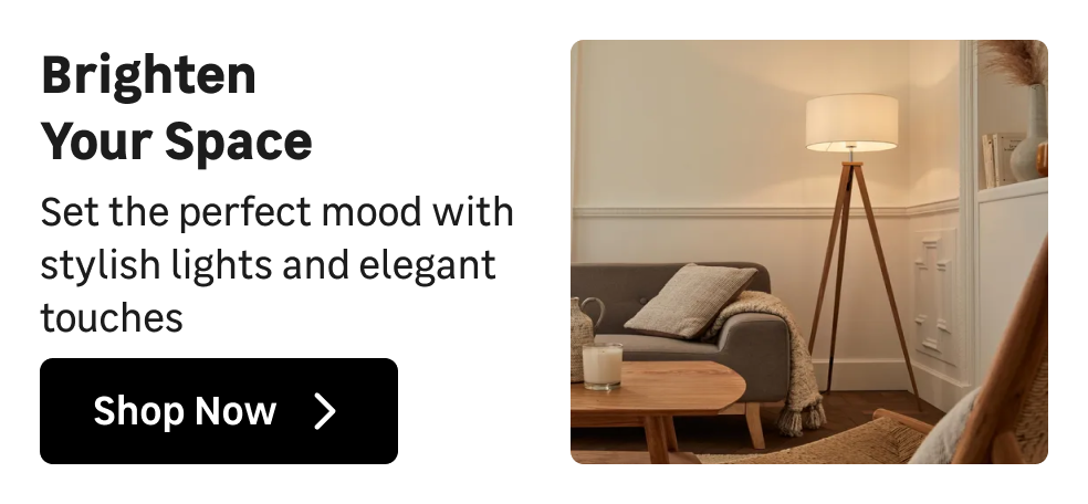 Brighten Your Space|Mobile top image